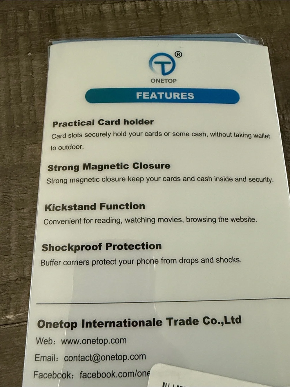 iPhone 17 Pro Wallet Case - Leather Phone Sleeve Case with Card Holder - NIB